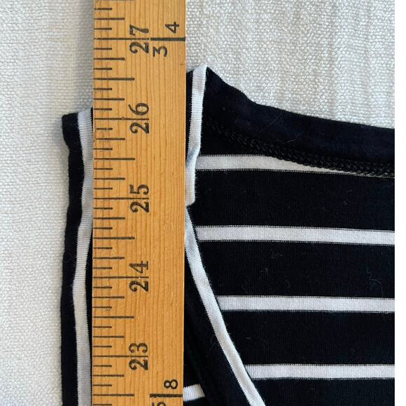 Old Navy Luxe Black & White Striped Tank Top - S Tall - Picture 5 of 6